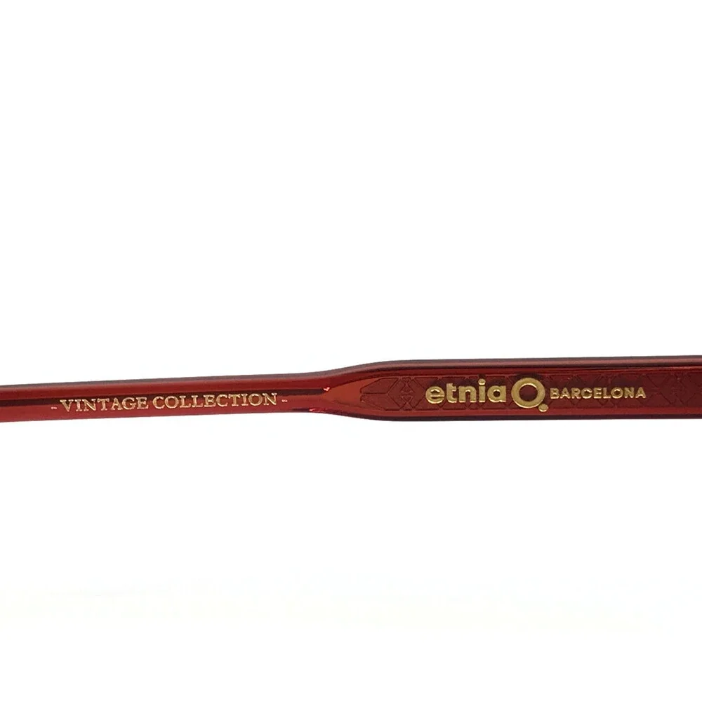 Etnia Barcelona Eyeglasses Frames ES MERCADAL RD Red Clear Aviators 52-17-145